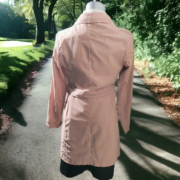 LOVE TREE 💖 | Light Pink Lightweight Trench Jacket | VGUC ✨ size S - Picture 2 of 8